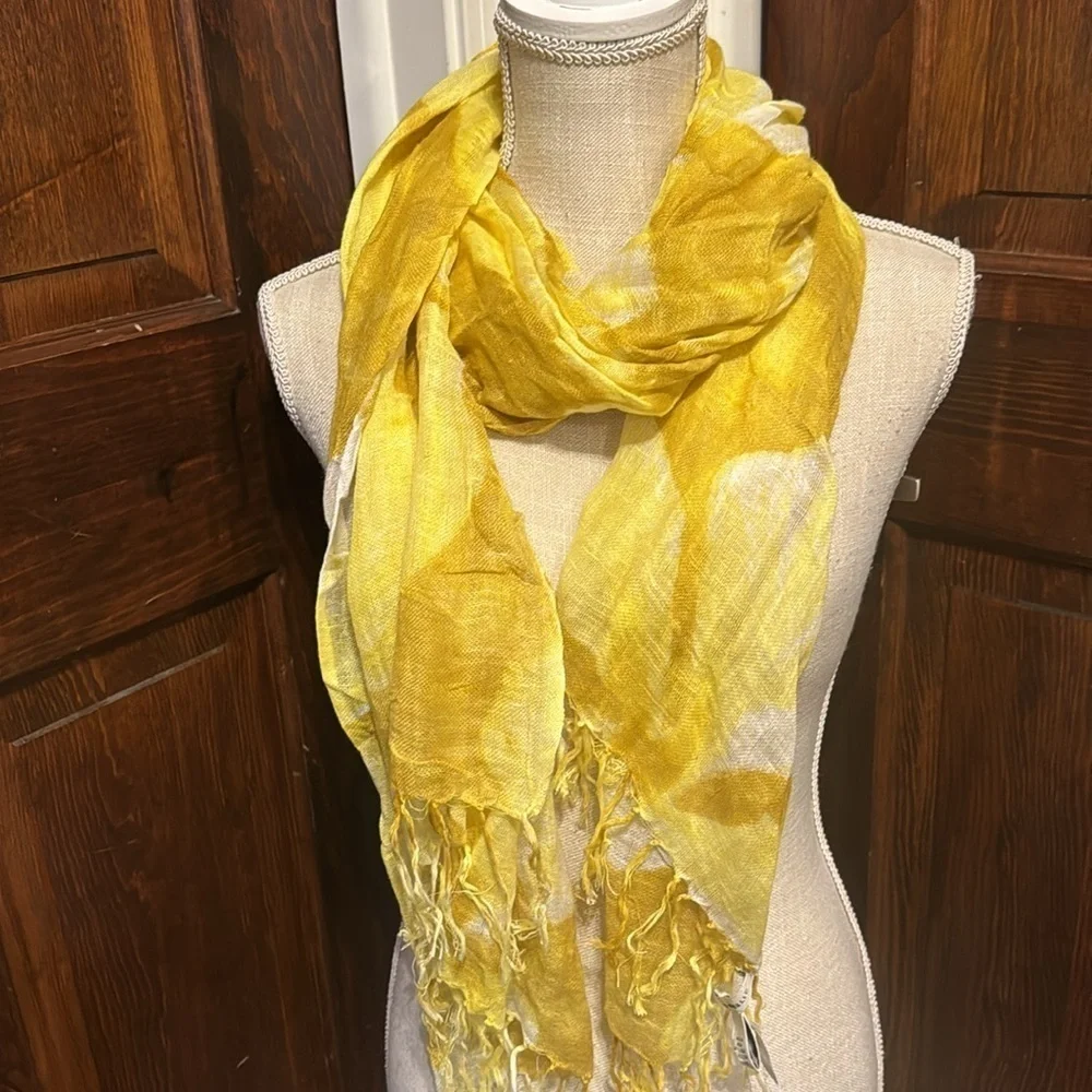 Banana Republic Floral Fringe Scarf Wrap